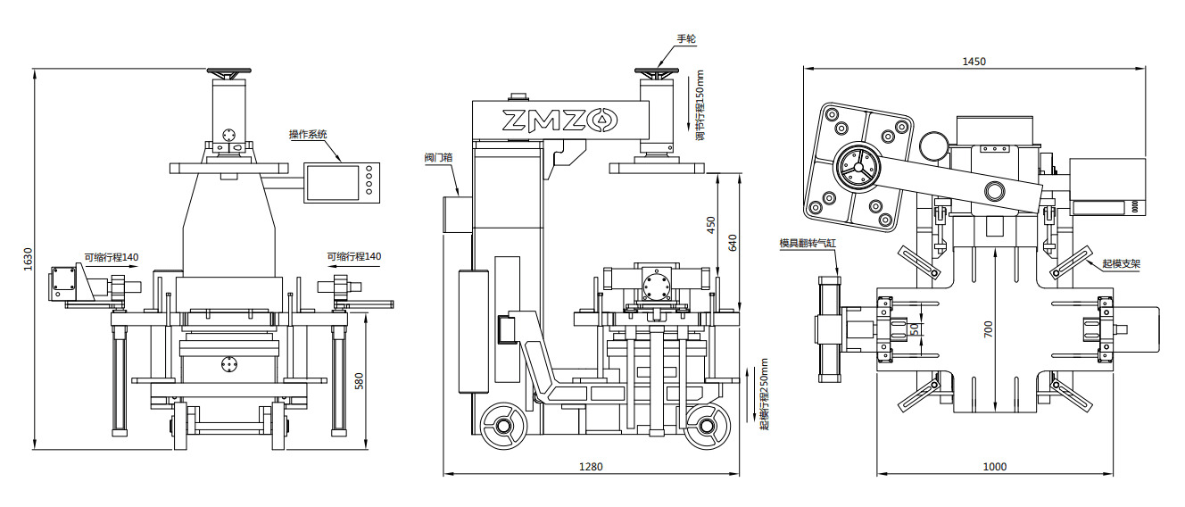 MACHINE DE MOULAGE DE SABLE DOUBLE FACE