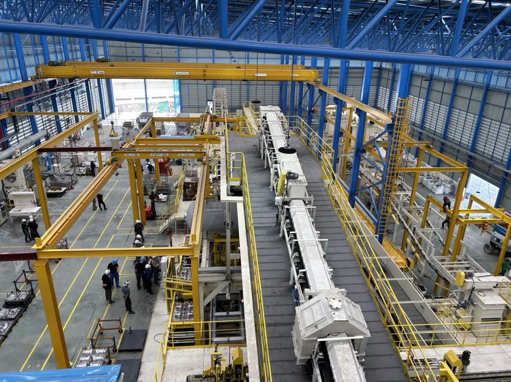 Usine de préparation de sable